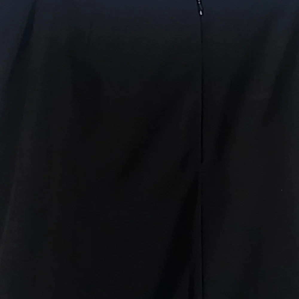 Merona Stretch Black Knee Length, Midi, Pencil Skirt Stretch Zipper Size 12